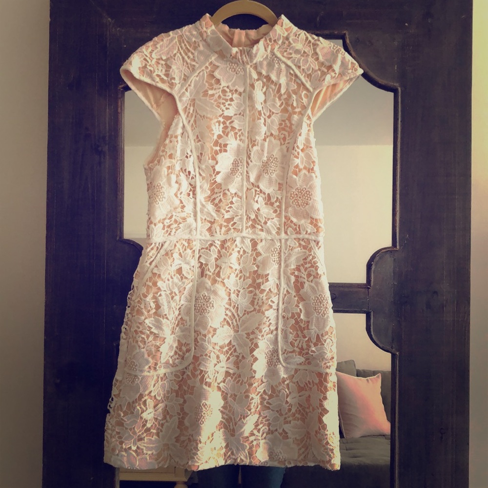 White lace dress
